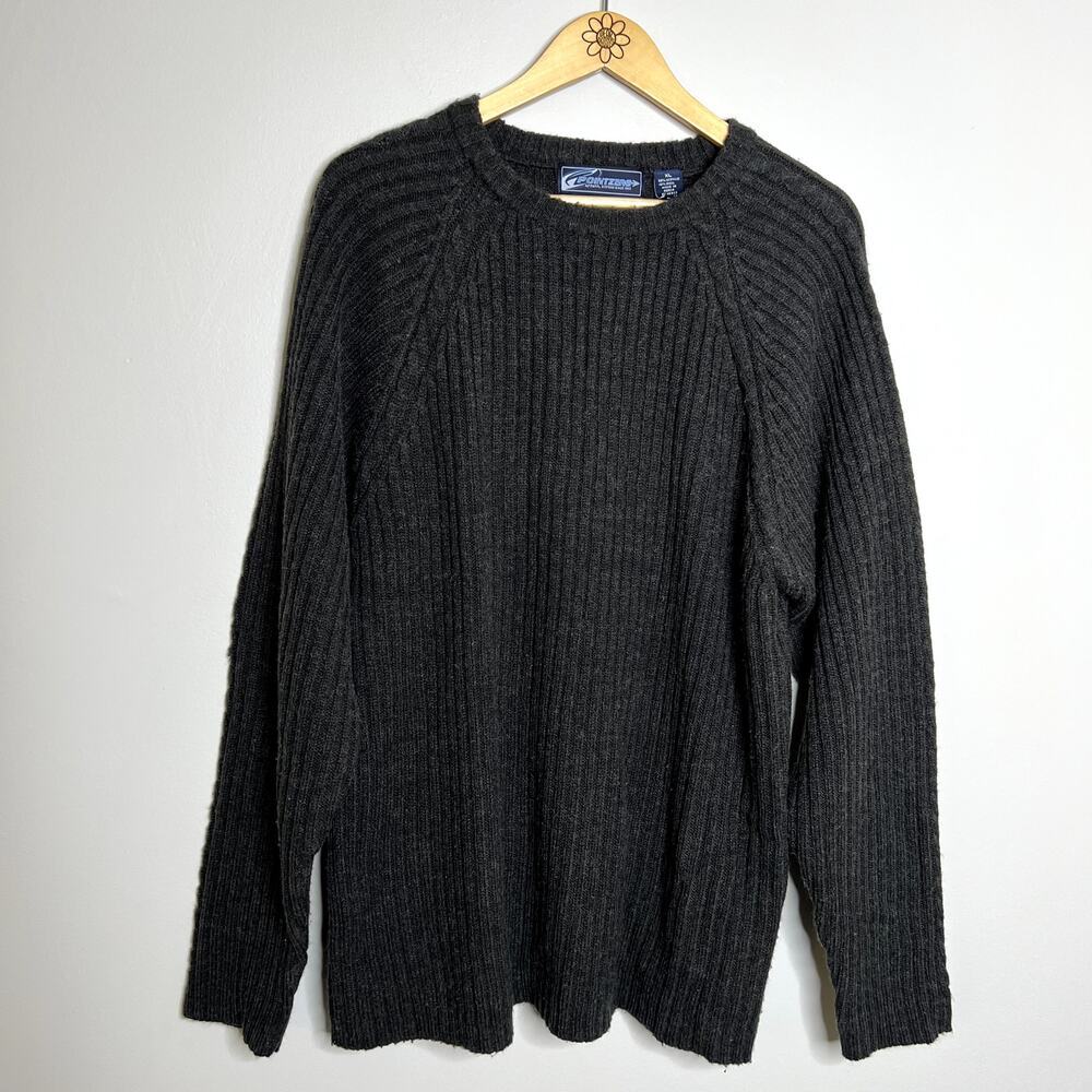 Vintage Point Zero Wool Knit Crewneck Sweater